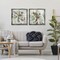 Stupell Industries Reminiscent Floral Abstraction 2 Piece Black Framed Floater Canvas Set, design by Liz Jardine